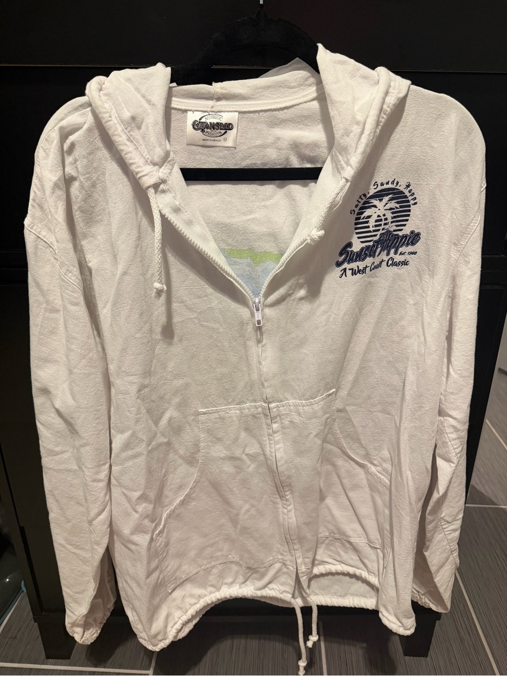 White Hooded  jacket - Picture 2 of 2